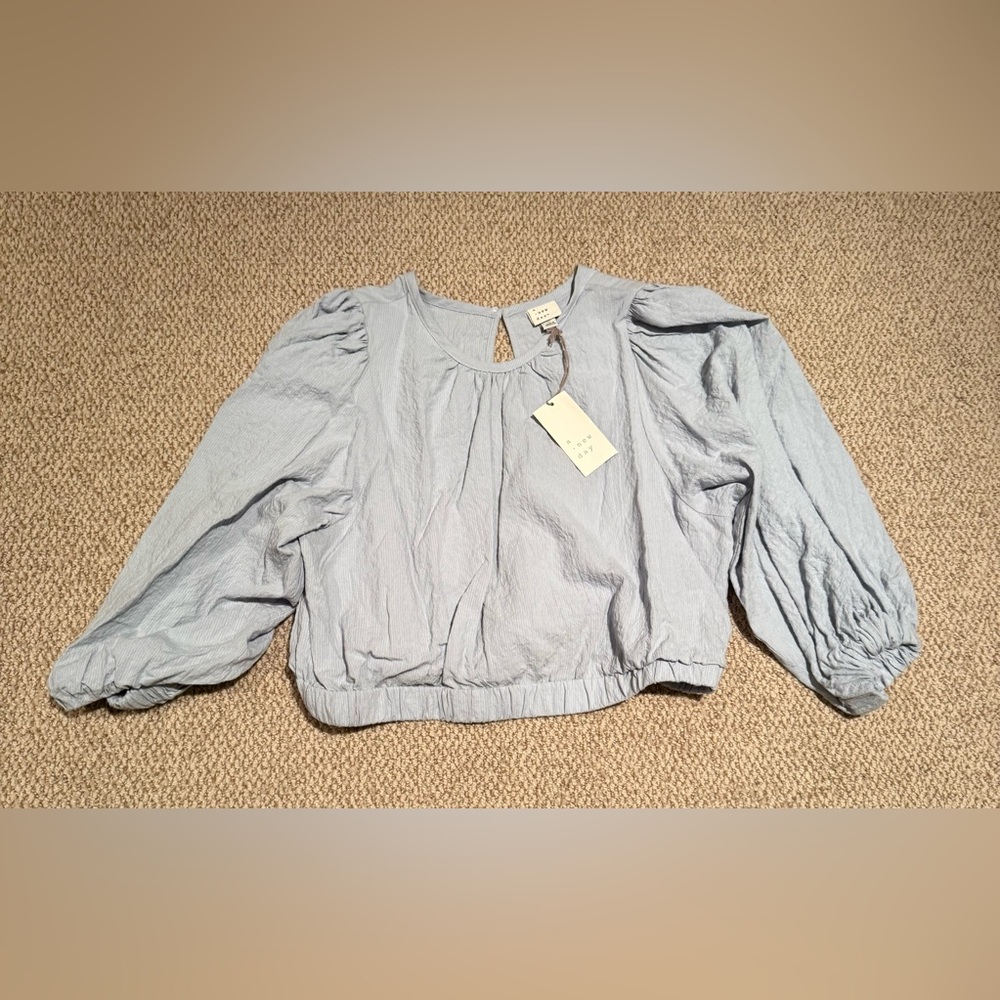 A New Day Light Blue Blouse